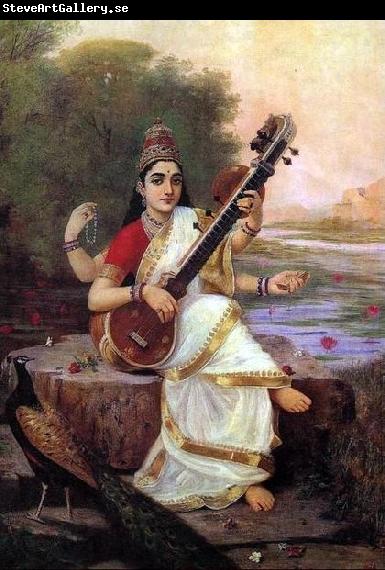 Raja Ravi Varma Goddess Saraswathi